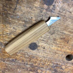 BeaverCraft SK1S Oak Hook Spoon Carving Knife with Leather Sheath